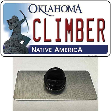 Climber Oklahoma Novelty Metal Hat Pin