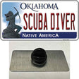 Scuba Diver Oklahoma Novelty Metal Hat Pin