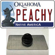 Peachy Oklahoma Novelty Metal Hat Pin