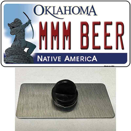 MMM Beer Oklahoma Novelty Metal Hat Pin