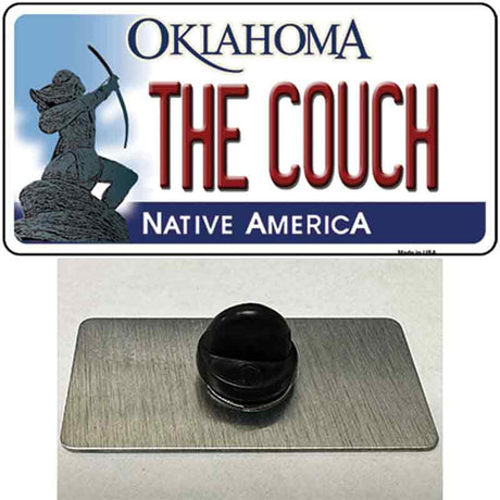 The Couch Oklahoma Novelty Metal Hat Pin