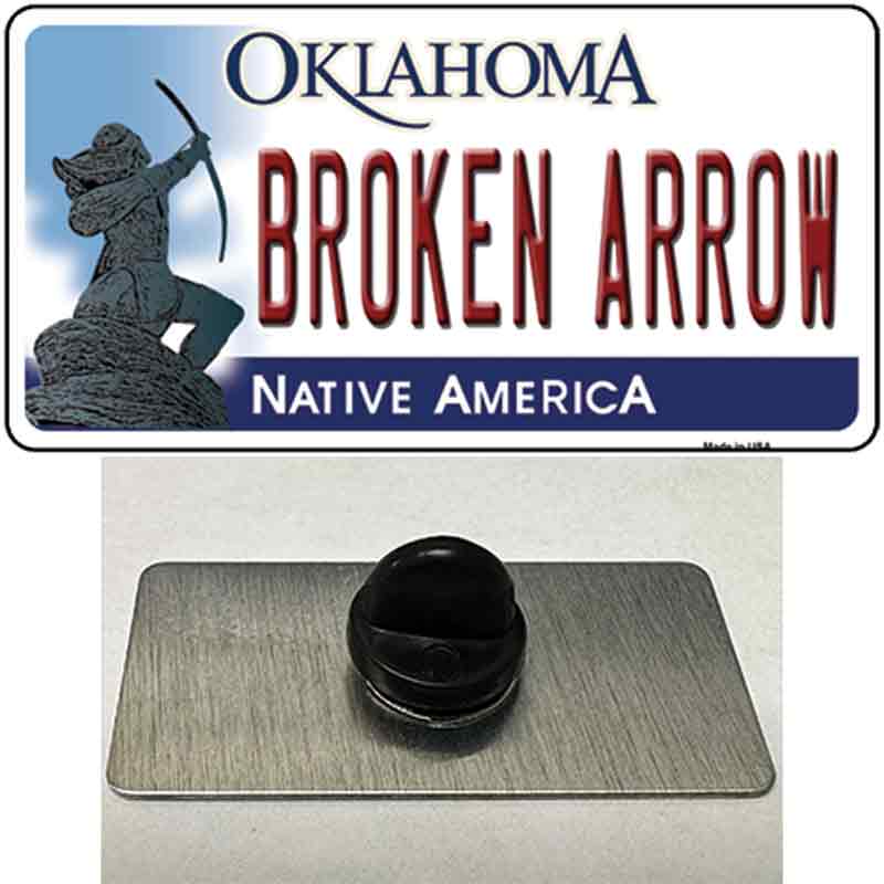 Broken Arrow Oklahoma Novelty Metal Hat Pin