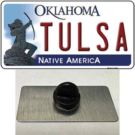 Tulsa Oklahoma Novelty Metal Hat Pin