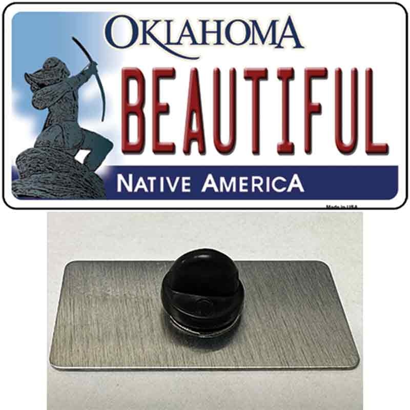 Beautiful Oklahoma Novelty Metal Hat Pin