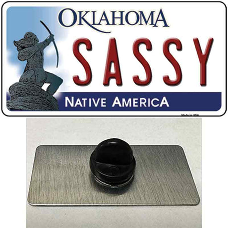 Sassy Oklahoma Novelty Metal Hat Pin