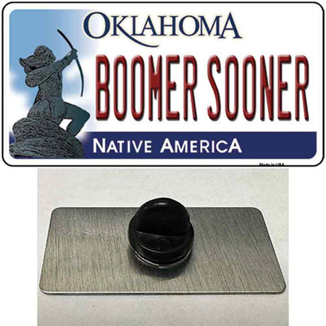 Boomer Sooner Oklahoma Novelty Metal Hat Pin