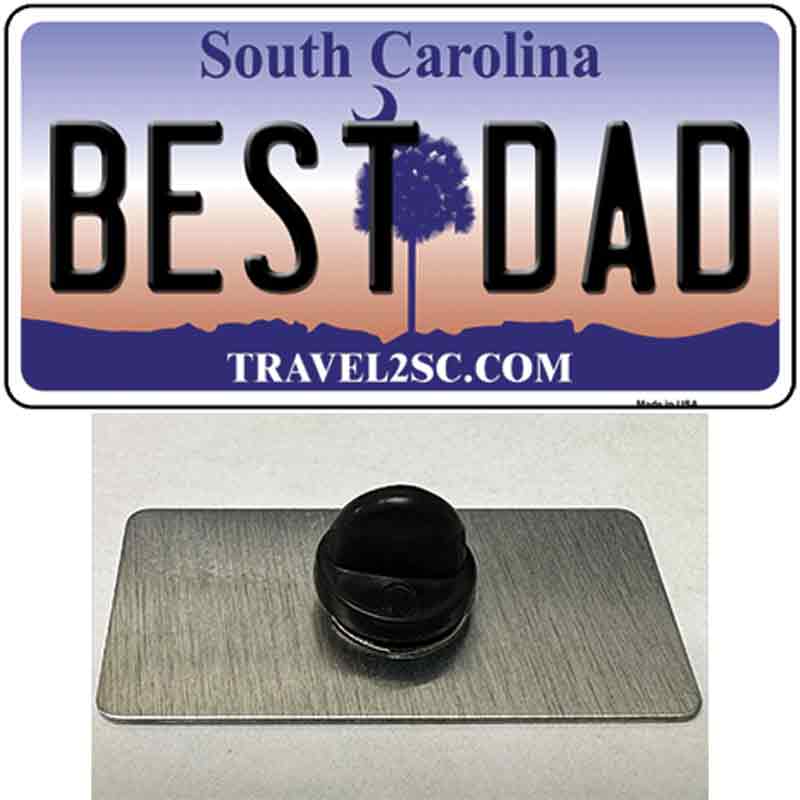 Best Dad South Carolina Novelty Metal Hat Pin