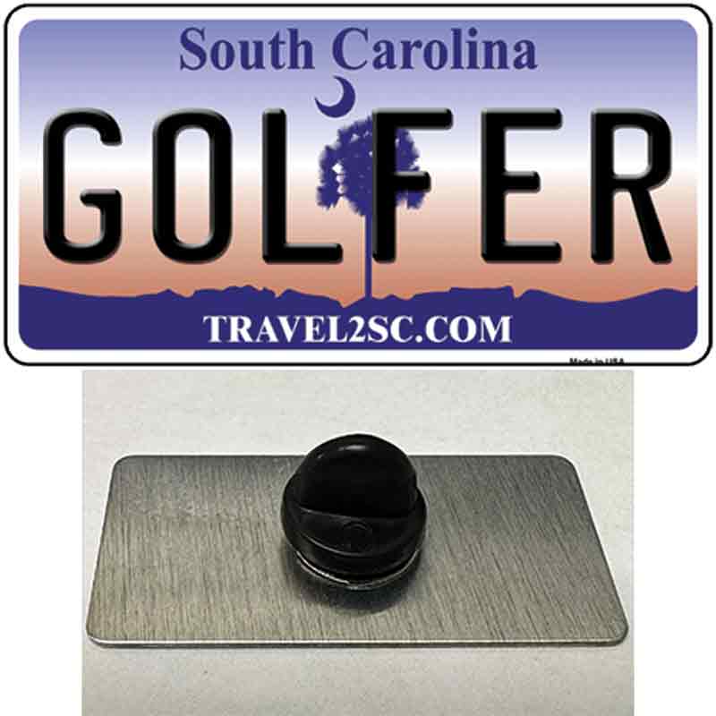 Golfer South Carolina Novelty Metal Hat Pin