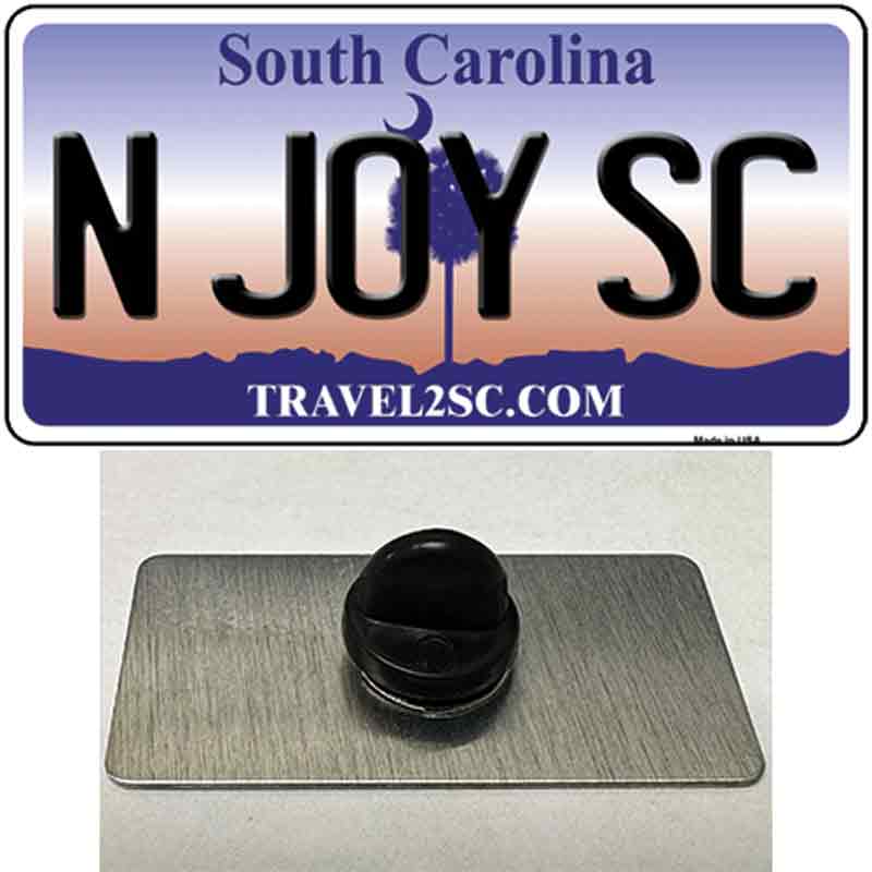 N Joy SC South Carolina Novelty Metal Hat Pin