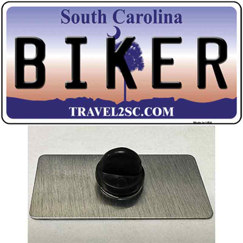 Biker South Carolina Novelty Metal Hat Pin