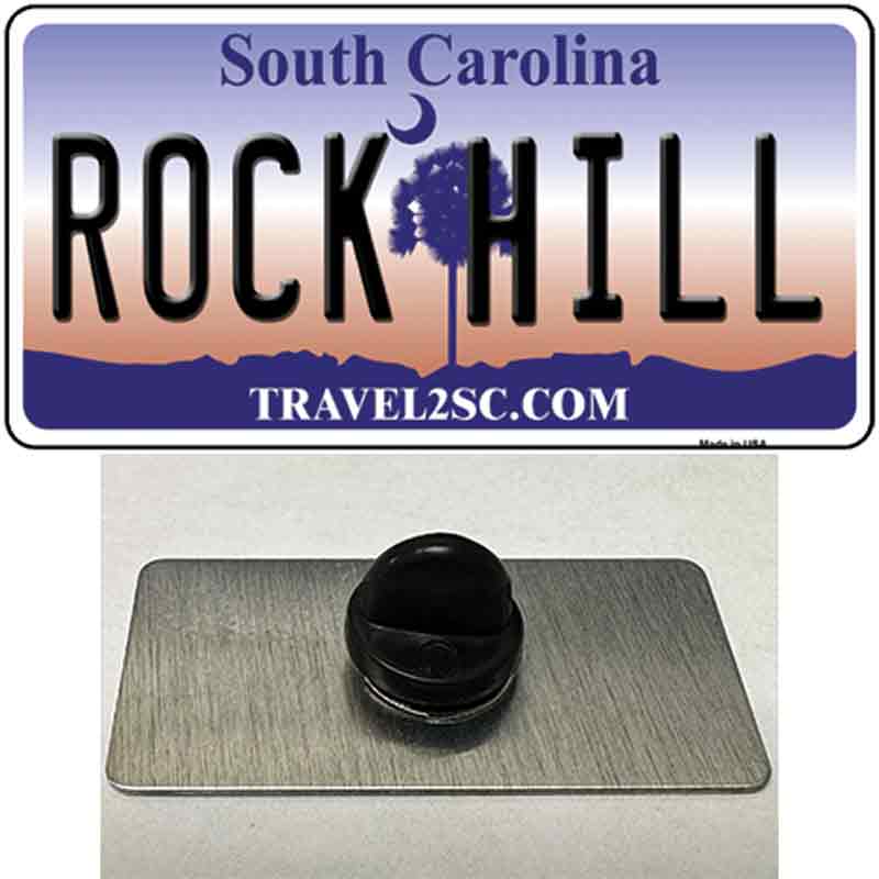 Rock Hill South Carolina Novelty Metal Hat Pin