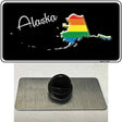 Alaska Rainbow Novelty Metal Hat Pin