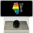 Illinois Rainbow Novelty Metal Hat Pin