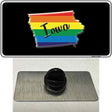 Iowa Rainbow Novelty Metal Hat Pin