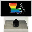 Louisiana Rainbow Novelty Metal Hat Pin