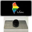 Maine Rainbow Novelty Metal Hat Pin