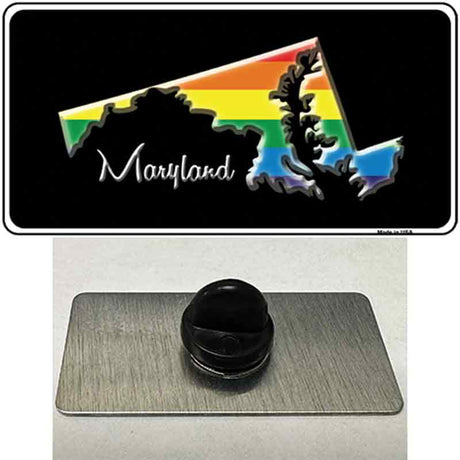 Maryland Rainbow Novelty Metal Hat Pin