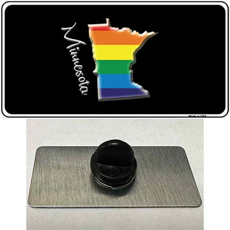 Minnesota Rainbow Novelty Metal Hat Pin