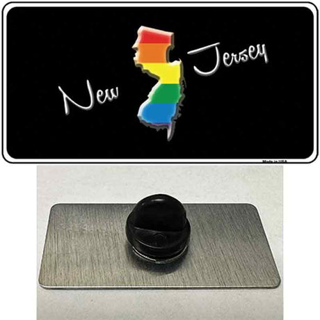 New Jersey Rainbow Novelty Metal Hat Pin