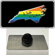 North Carolina Rainbow Novelty Metal Hat Pin