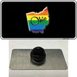 Ohio Rainbow Novelty Metal Hat Pin