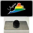 Virginia Rainbow Novelty Metal Hat Pin