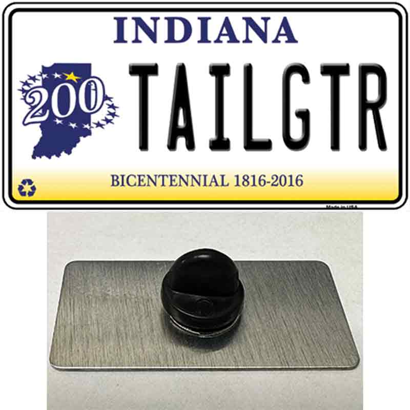 Tailgtr Indiana Bicentennial Novelty Metal Hat Pin