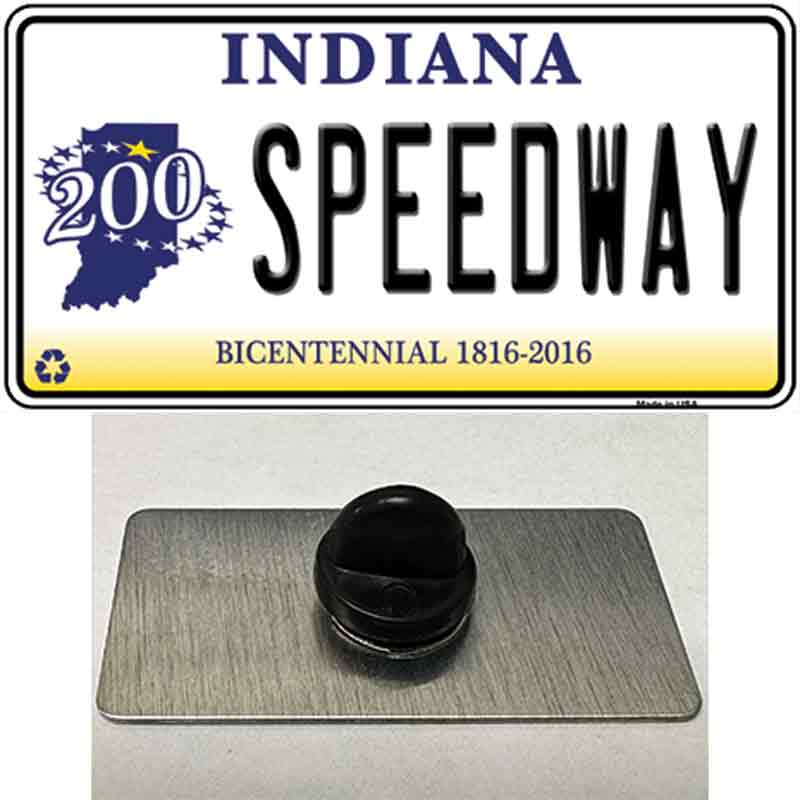 Speedway Indiana Novelty Metal Hat Pin