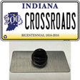 Crossroads Indiana Novelty Metal Hat Pin