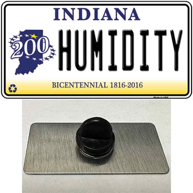 Humidity Indiana Novelty Metal Hat Pin