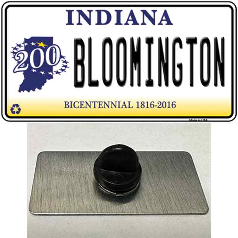 Bloomington Indiana Novelty Metal Hat Pin