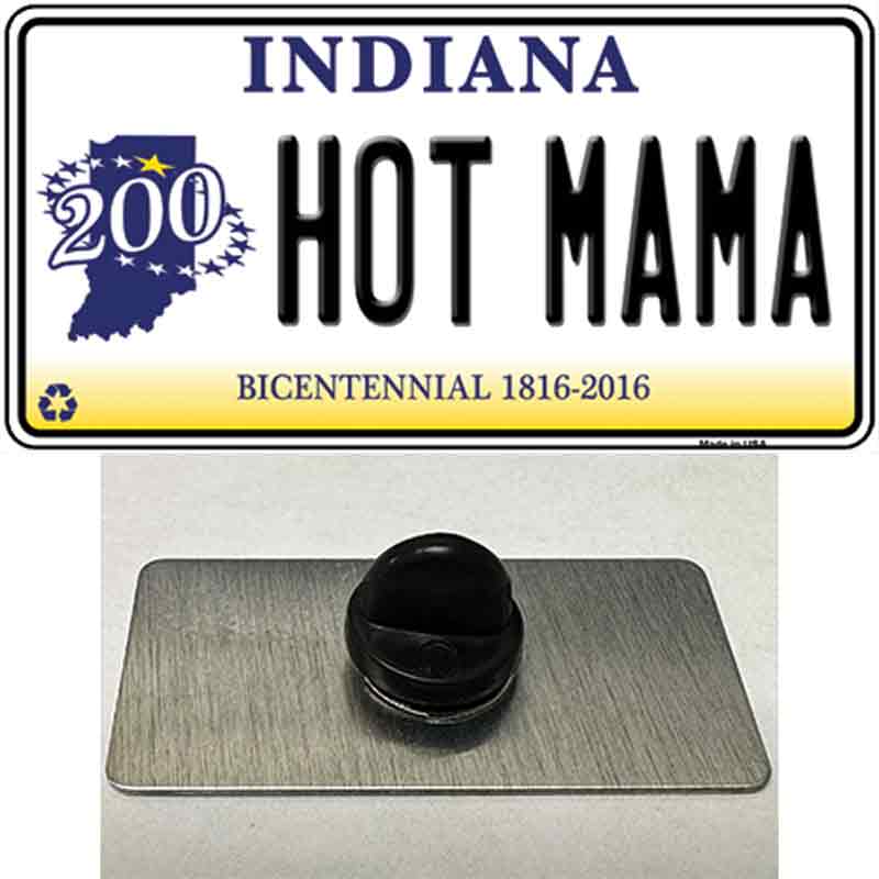 Hot Mama Indiana Novelty Metal Hat Pin