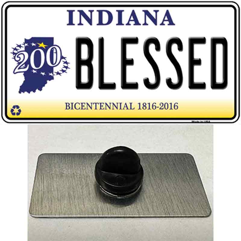 Blessed Indiana Novelty Metal Hat Pin