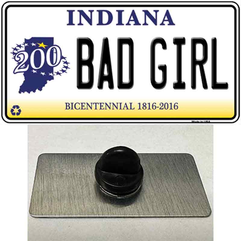 Bad Girl Indiana Novelty Metal Hat Pin