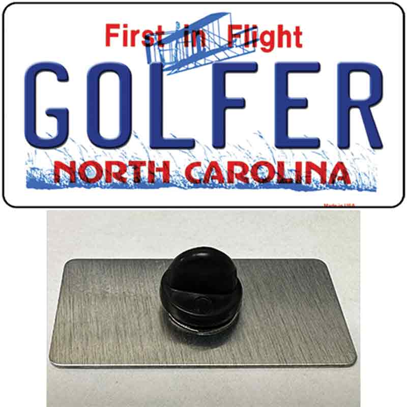 Golfer North Carolina Novelty Metal Hat Pin