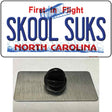 Skool Suks North Carolina Novelty Metal Hat Pin