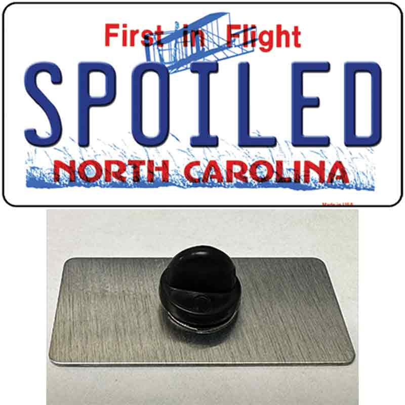 Spoiled North Carolina Novelty Metal Hat Pin