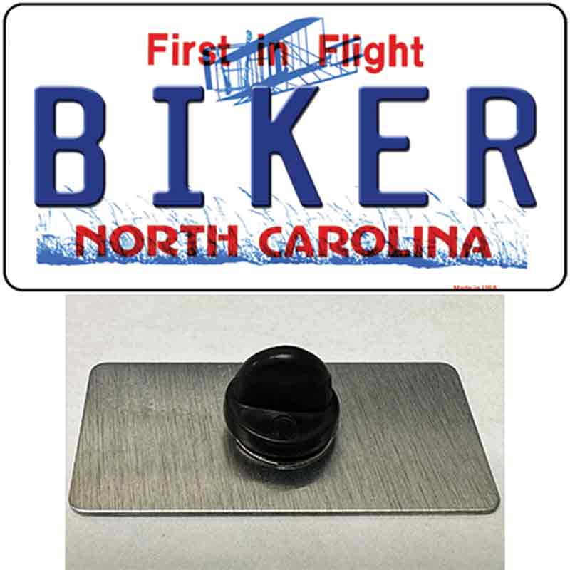 Biker North Carolina Novelty Metal Hat Pin