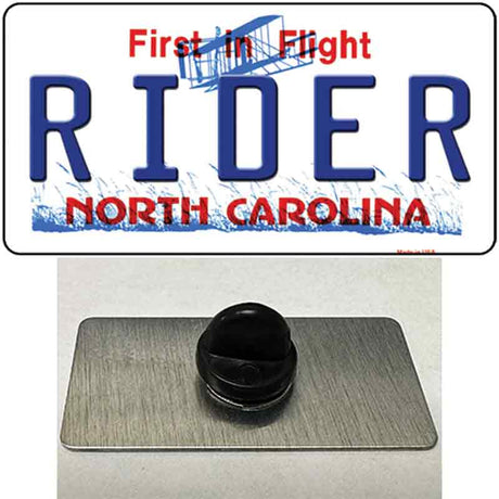 Rider North Carolina Novelty Metal Hat Pin