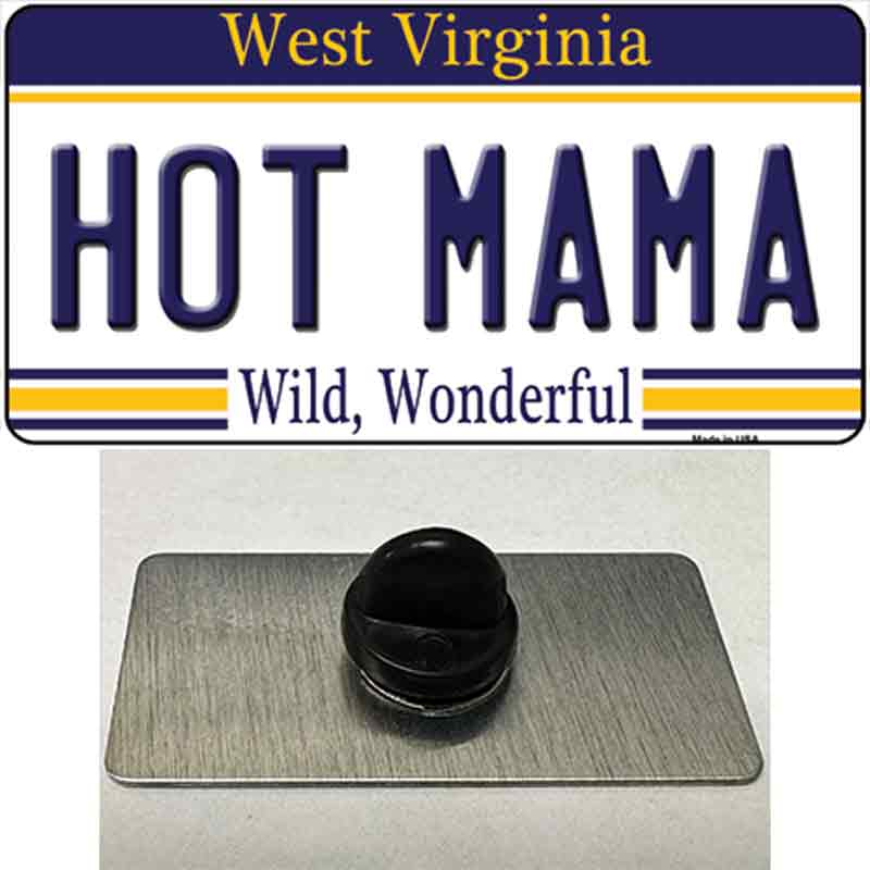 Hot Mama West Virginia Novelty Metal Hat Pin