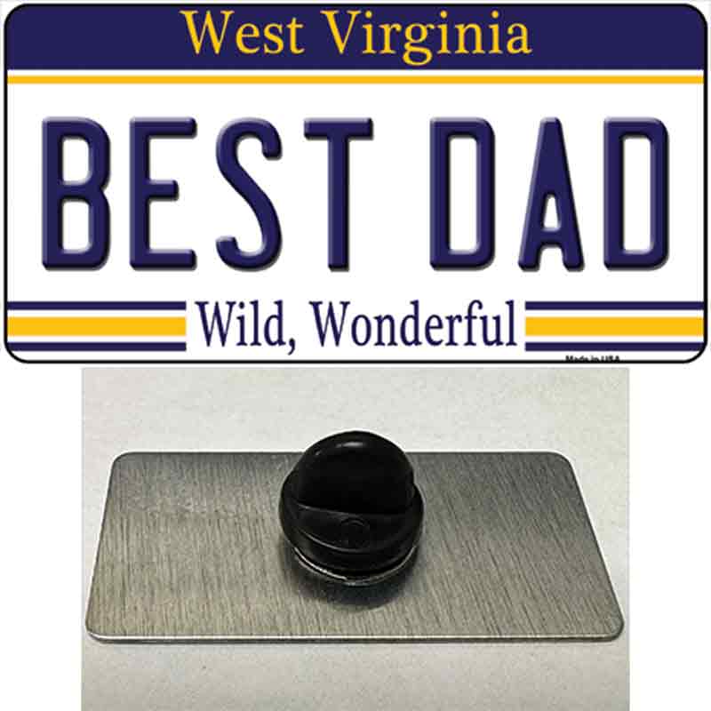 Best Dad West Virginia Novelty Metal Hat Pin