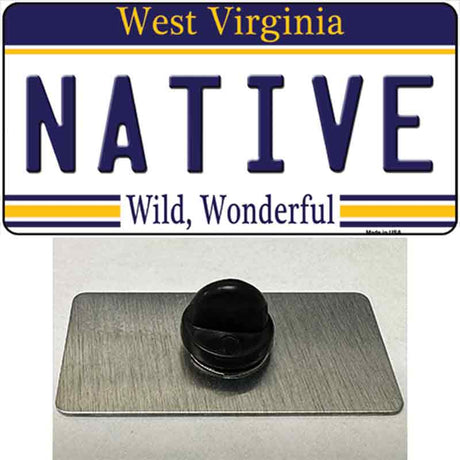 Native West Virginia Novelty Metal Hat Pin