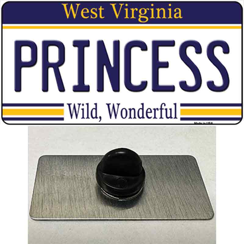 Princess West Virginia Novelty Metal Hat Pin