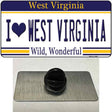 I Love West Virginia Novelty Metal Hat Pin