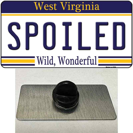 Spoiled West Virginia Novelty Metal Hat Pin