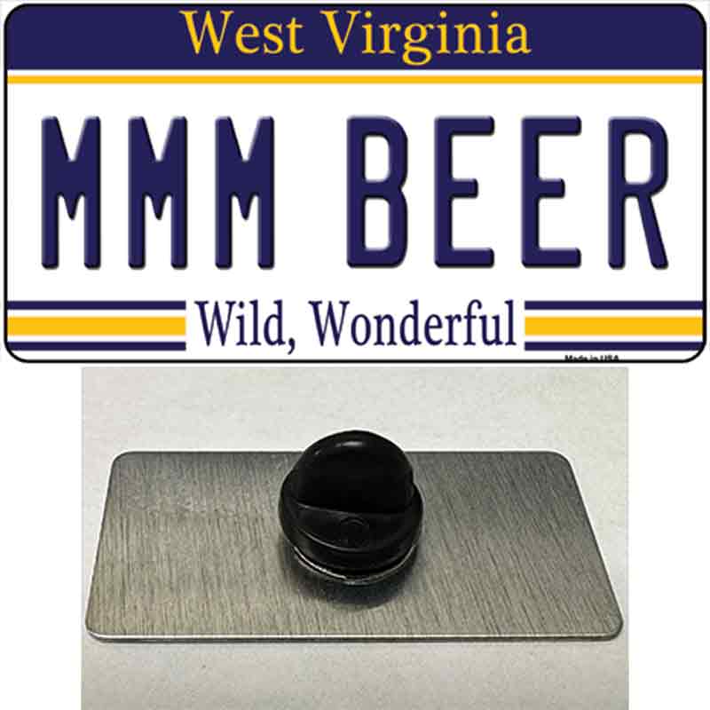 MMM Beer West Virginia Novelty Metal Hat Pin Tag