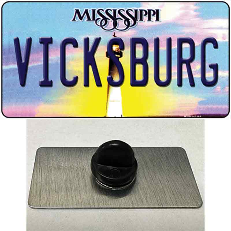 Vicksburg Mississippi Novelty Metal Hat Pin