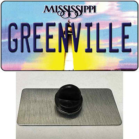 Greenville Mississippi Novelty Metal Hat Pin