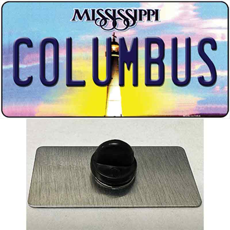 Columbus Mississippi Novelty Metal Hat Pin