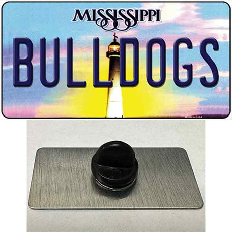 Bulldogs Mississippi Novelty Metal Hat Pin